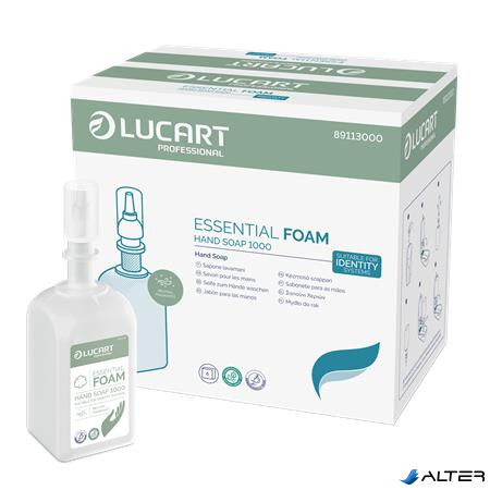Habszappan, utántöltő, 1 liter, LUCART "IDENTITY Essential", fehér
