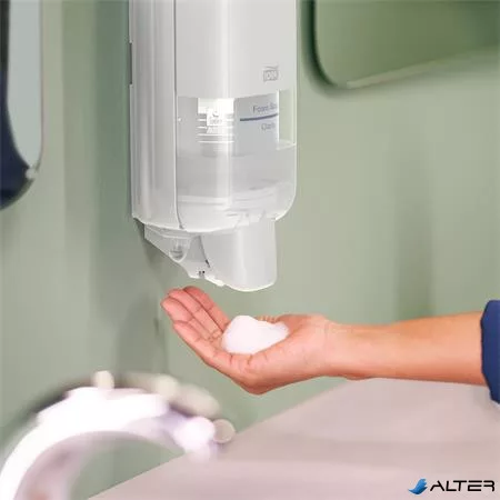 Hab- és folyékony szappan és kézfertőtlenítő adagoló, S4 rendszer, TORK, fehér