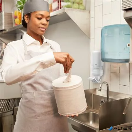 Folyékony szappan és kézfertőtlenítő adagoló, S4 rendszer, TORK "Könyökkaros", fehér