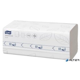   Kéztörlő, tömörített, Interfold, 2 réteg, 200 lap, H2 rendszer, Advanced, TORK "Xpress Soft Multifold", fehér