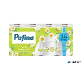   Toalettpapír, 3 rétegű, kistekercses, 16 tekercs, PUFINA "Chamomile", kamilla illattal