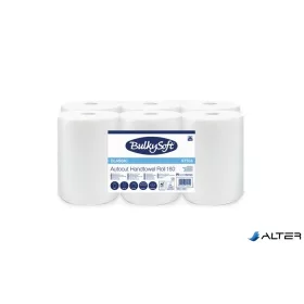   Kéztörlő, tekercses, 15,5 cm átmérő, 2 rétegű, BULKYSOFT "Universal System", hófehér