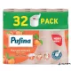 Toalettpapír, 3 rétegű, kistekercses, 32 tekercs, PUFINA "Delicate Peach", barack illattal