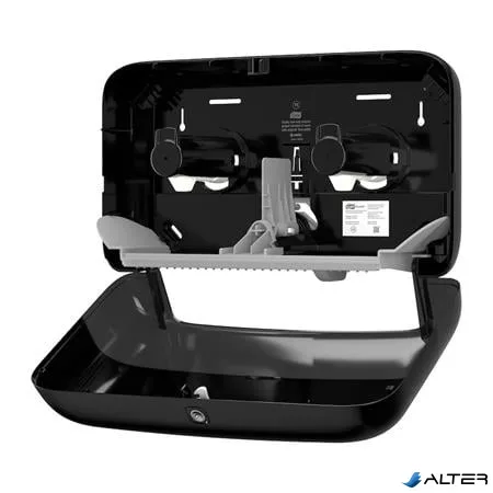Toalettpapír adagoló, T2 rendszer, Elevation, TORK "Mini Jumbo", fekete