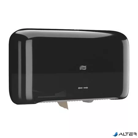 Toalettpapír adagoló, T2 rendszer, Elevation, TORK "Mini Jumbo", fekete