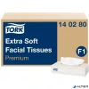 Kozmetikai kendő, 2 rétegű, F1 rendszer, TORK 'Extra Soft', fehér