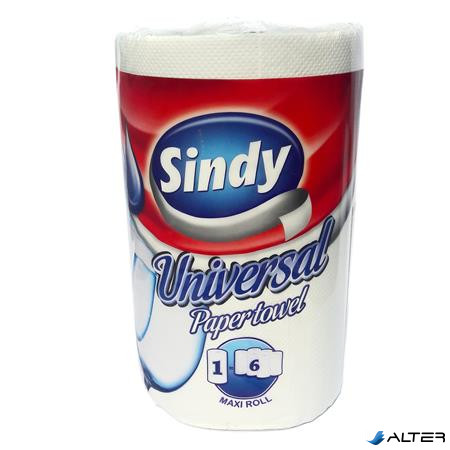 Kéztörlő, tekercses, 300 lap, 'Sindy Universal'
