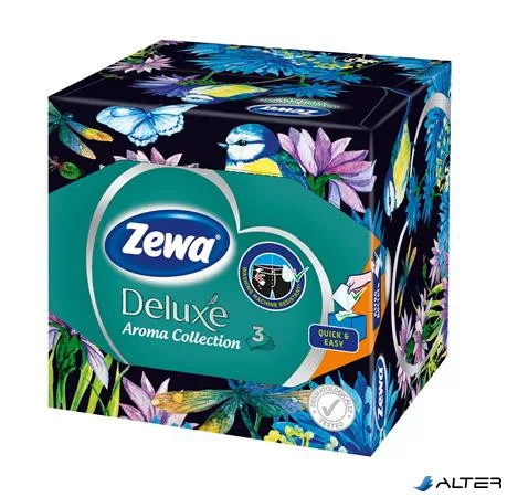 Papír zsebkendő, 3 rétegű, 60 db, ZEWA "Aroma Collection"