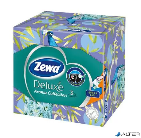 Papír zsebkendő, 3 rétegű, 60 db, ZEWA "Aroma Collection"