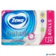 Toalettpapír, 3 rétegű, kistekercses, 24 tekercs, ZEWA "Deluxe", fehér