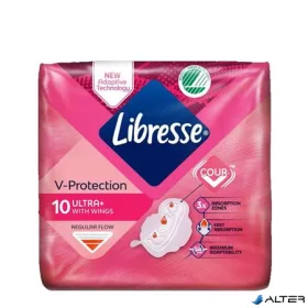   Egészségügyi betét, ultra normál, szárnyas, 10 db, LIBRESSE