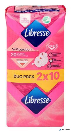 Egészségügyi betét, ultra normál, szárnyas, 2X10 db, LIBRESSE
