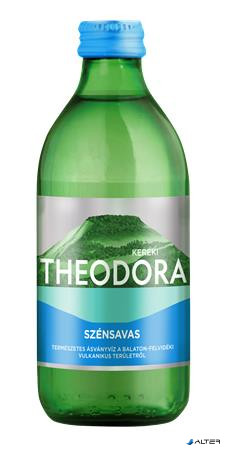 Ásványvíz, szénsavas, üveges, THEODORA, 0,33 l 'Kereki'