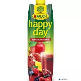   Gyümölcslé, 100%, 1 l, RAUCH 'Happy day', piros multivitamin