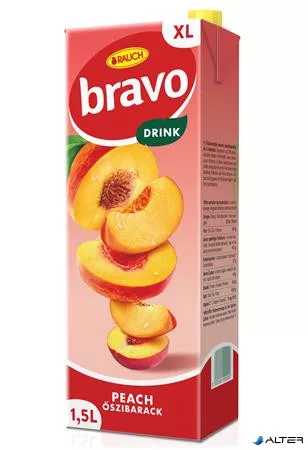 Gyümölcsital, 20%, 1,5 l, RAUCH 'Bravo', őszibarack