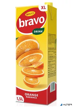 Gyümölcsital, 12%, 1,5 l, RAUCH 'Bravo', narancs