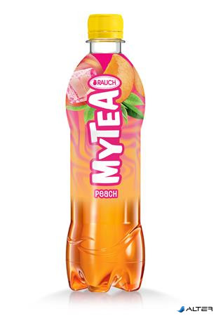 Üdítőital, szénsavmentes, 0,5 l, RAUCH "Mytea", őszibarack