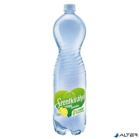 Ásványvíz, ízesített, SZENTKIRÁLYI, 1,5 l, "Egy csepp gyümölcs", citrom