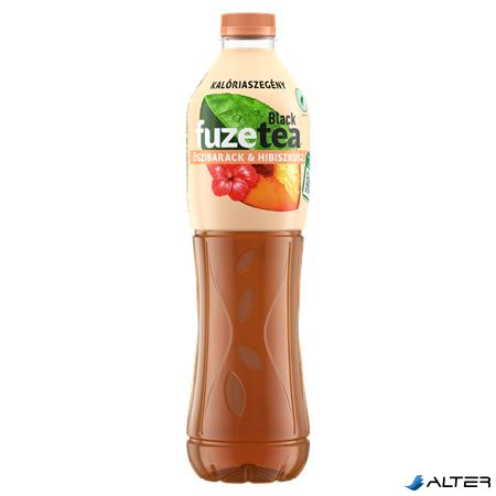 Üdítőital, szénsavmentes, 1,5 l, FUZETEA, barack-hibiszkusz