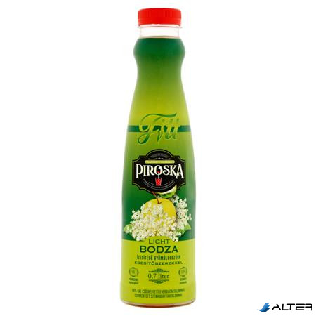 Szörp, light, 0,7 l, PIROSKA "Fitt", bodza