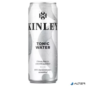   Üdítőital, szénsavas, 0,25 l, dobozos, KINLEY, tonic-citromfű