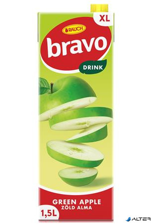 Gyümölcsital, 12%, 1,5 l, RAUCH "Bravo", zöld alma