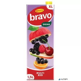   Gyümölcsital, 12%, 1,5 l, RAUCH 'Bravo', piros multivitamin