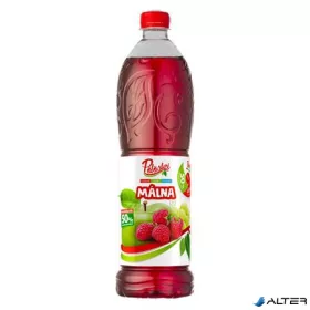 Szörp, 50% gyümölcstartalom, 1 l, PÖLÖSKEI, málna