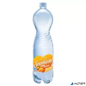   Ásványvíz, ízesített, SZENTKIRÁLYI, 1,5 l, 'Egy csepp gyümölcs', mangó