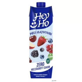   Gyümölcsital, 20%, cukormentes, 1 l, RAUCH "Hey-Ho ZERO", piros multivitamin