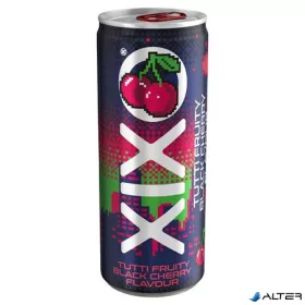   Üdítőital, szénsavas, 250 ml, XIXO 'Tutti Fruity', fekete cseresznye