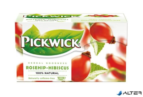 Herba tea, 20x2,5 g, PICKWICK, csipkebogyó hibiszkusszal
