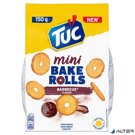 Pirított kenyérkarika, 150 g, TUC "Mini Bake Rolls", barbecue