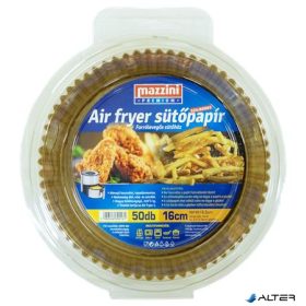   Sütőpapír, szilikonos, Air Fryer készülékhez, kerek, 16 cm, 50 db, MAZZINI 'Premium'