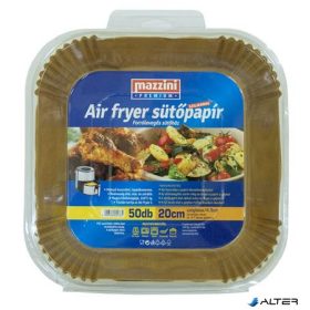   Sütőpapír, szilikonos, Air Fryer készülékhez, szögletes, 20 cm, 50 db, MAZZINI 'Premium'