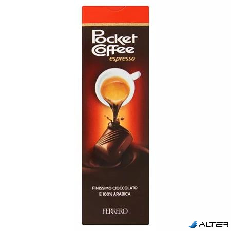 Csokoládé praliné, 62,5 g, POCKET COFFEE