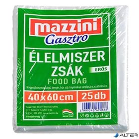   Élelmiszerzsák, erős, 25 db, 40 x 60 cm, MAZZINI 'Gasztro'