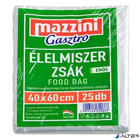 Élelmiszerzsák, erős, 25 db, 40 x 60 cm, MAZZINI "Gasztro"