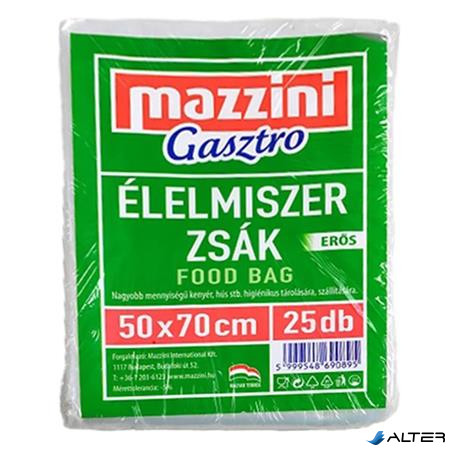 Élelmiszerzsák, erős, 25 db, 50 x 70 cm, MAZZINI "Gasztro"