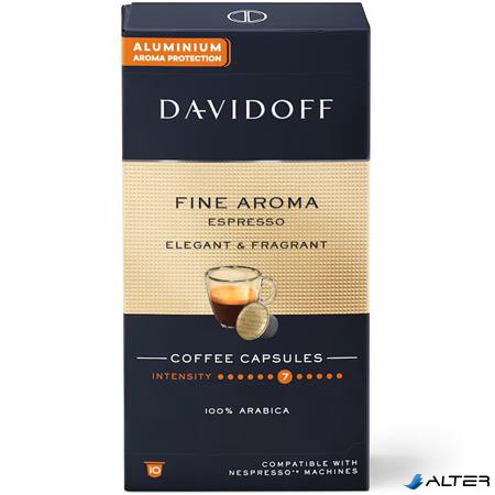 Kávékapszula, Nespresso® kompatibilis, 10 db, DAVIDOFF "Fine Aroma"