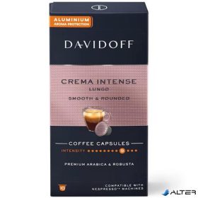   Kávékapszula, Nespresso® kompatibilis, 10 db, DAVIDOFF "Crema Intense Lungo"
