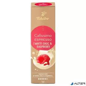   Kávékapszula, 10 db, TCHIBO "Cafissimo Espresso White Choc & Raspberry"