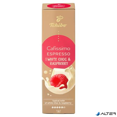 Kávékapszula, 10 db, TCHIBO "Cafissimo Espresso White Choc & Raspberry"