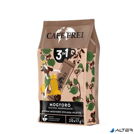 Instant kávé, 20x17 g, CAFE FREI "Római mogyoró 3 in 1"
