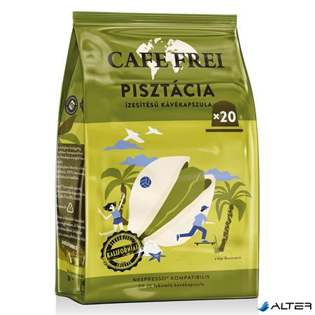 Kávékapszula, Nespresso® kompatibilis, 20 db, CAFE FREI, pisztácia