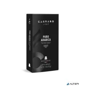   Kávékapszula, Nespresso® kompatibilis, 10 db, CARRARO "Puro Arabica"