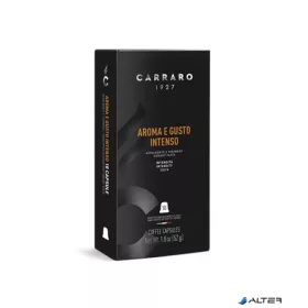   Kávékapszula, Nespresso® kompatibilis, 10 db, CARRARO "Aroma E Gusto Intenso"