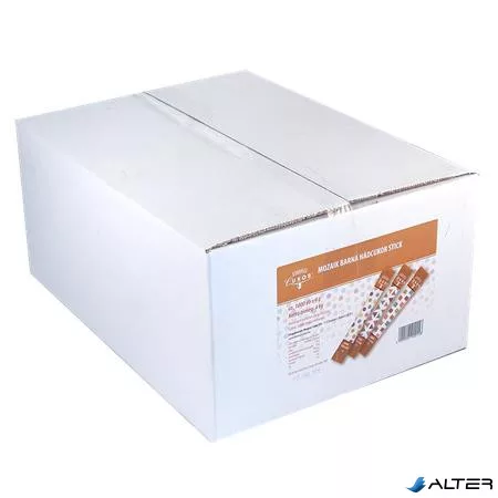 Kristálycukor, barna, stick, 4000 g, kb. 1000 db, KORONÁS CUKOR "Mozaik"