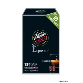   Kávékapszula, Nespresso® kompatibilis, 10 db, CAFFÉ VERGNANO "Espresso Intenso"