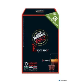   Kávékapszula, Nespresso® kompatibilis, 10 db, CAFFÉ VERGNANO "Espresso Cremoso"